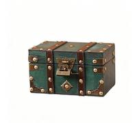 Pitycbo e e Décoratif Antique | Boîte Cvercle à Charnière, Rustique, pr Bureau, Étagère, Collectionneurs, Vert Émeraude, S, Petit