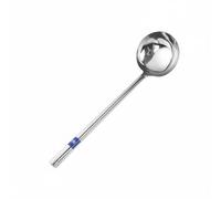 Pitycbo Louche à Soupe Ustensile en Acier Inox Bol Large Poignée Isolante Surface Brillante Adaptée Préparation Repas Cuisine Professionnelle Maison, 12 Liang, Poignée Acier