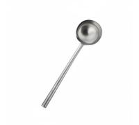 Pitycbo Louche à Soupe Ustensile en Acier Inox Bol Large Poignée Isolante Surface Brillante Adaptée Préparation Repas Cuisine Professionnelle Maison, 12 Liang, Poignée+Acier+304