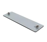 Pitycbo Plateau Rectangulaire En Verre Traparent Morne Plateau Supports Sphériques Métalliques Polyvalent Présentoir Table pr lon Contemporain, Bleu