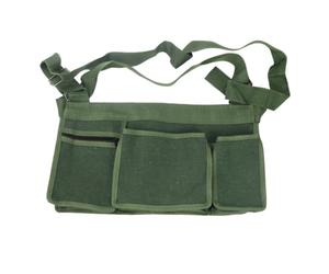 Pitycbo Pochette de Jardinage Sac Ceinture Outil Trousse Bretelle Panière en Canvas Solide Poches Spacieuses Accès Outils Mains Libres Sangle Épaule Ajustable