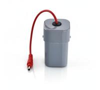 Pitycbo Urinal Bloc Énergétique Boîte à Piles Boîtier Batterie 4 AA 6v Sortie Régulée Protection Contre l'Humidité Adapté aux Sanitaires Scolaires, Gris, Prise Mâle DC