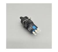 PIUHRKLEVD Bouton de commutation rotatif 16 mm LA16Y-11X/2, bouton rond, 2 positions, autobloquant/verrouillable, sélecteur 1NO/1NC