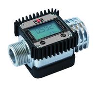 PIUSI Compteur Digital à Turbine pour Gasoil, Débits jusqu'à 120 l/Min, Pression 20 Bar, Connexion M 1” BSP - F 1” BSP | K24 F00408100