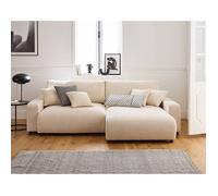 Lisa design Canapé d'angle Pivoine – 4 places réversible, convertible avec coffre – en velours