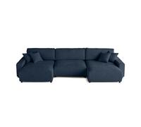 Lisa design canapé panoramique Pivoine - Bleu