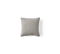 Pivoine - coussin - en velours côtelé - 35x35 cm - Gris clair