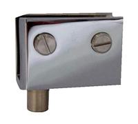 Pivot porte verre - Hauteur : 27 mm - Largeur : 40 mm - Pour verre d'épaisseur : 6 à 8 mm - ITAR