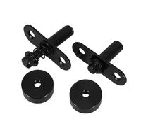 Pivot Réglable à Ressort pour Cloisons Décoratives et Portes | Rotation 360 Degrés, Métal Noir, Usage Intérieur, pour Entrées et Maison, Entretien Réduit