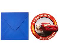 Pixar Lot de 6 cartes d"invitation Cars avec enveloppes 5PR89472 Taille Unique Multicolore