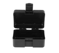 PIXZCSA Boîte à Outils Antichoc, étui de Rangement Multifonctionnel, Organisateur Portable et sécurisé avec Fermetures de sécurité, pour Le Transport, Noir, 12.3 x 8 x 3.5 cm
