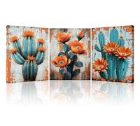 Piy Painting 3 Pièces Tableau Vintage, Nature Tableau Decoration Murale Salon, Cactus Art Mural Sur Toile, Tableaux, Posters Et Arts Décoratifs, Decoration Murale Peinture Chambre Bureau 30X40cm