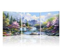 Piy Painting 3Panneau Impression Sur Toile Décoration Paysages Naturels Tableau Sur Toile Moderne Montagnes Tableaux, Arts Décoratifs Tableau Decoration Murale Salon Chambre 30x40cm