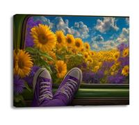 Piy Painting Moderne Impression Sur Toile Décoration Paysage Rural Tableau Decoration Murale Salon d'Art De Mur De Toile Tableau Chambre Adulte Tableaux, Arts Décoratifs Cuisine Bureau 30x40 cm