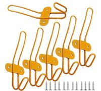 PIYYQNY Porte Serviette 6 Pièces Patère Pour Chambre D'Enfant Crochet Coloré Derrière La Porte Patère Murale Pour Suspendre Serviettes Manteaux Portefeuilles Jaune(135mm)