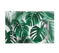 Pizding Lot de 6 sets de table en PVC de style tropical, résistants aux taches, antidérapants, faciles à sécher, pour pique-nique, brunchs ruraux, usage quotidien