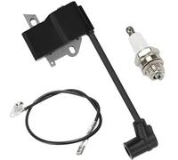 Pizgear Bobine d'allumage de rechange for Sti-hl FS75 FS80 FS85 FC85 HT70 HT75 HL75 HL75K HS75 HS80 HS85 KM85 Taille-haie Taille-haie Scie à perche remplace 4137 400 1350, avec bougie d'allumage systè