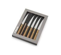 PIZZA Bois Coffret de 6 Couteaux à Steak et Pizza Manche BOIS Pakka AMEFA
