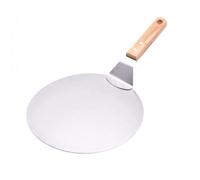 Pizza En Acier Inoxydable Peler Pelle avec Manche En Bois Outils De Cuisson De Pelle À Gâteau Pelles À Pizza Au Fromage