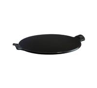 PIZZA Stone 37cm Emile HENRY Fond Lisse Noir Fusain