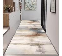 PIZZZENO Tapis de Couloir Long Style Abstrait, décoration d'hôtel, Tapis de Couloir, Tapis d'escalier, Tapis de Sol pour allée de Salon (90 x 400 cm, 35,4 x 157 Pouces, sans Peluches - 2)