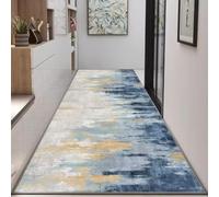 PIZZZENO Tapis de Couloir Long Style Abstrait, décoration d'hôtel, Tapis de Couloir, Tapis d'escalier, Tapis de Sol pour allée de Salon (80 x 200 cm, 31,5 x 78,7 Pouces, sans Peluches - 1)