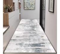 PIZZZENO Tapis de Couloir Long Style Abstrait, décoration d'hôtel, Tapis de Couloir, Tapis d'escalier, Tapis de Sol pour allée de Salon (90 x 200 cm, 35,4 x 78 Pouces, sans Peluches - 9)