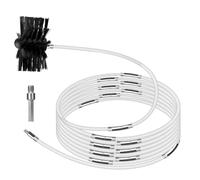 PJDDP 25Pcs Brosse Nettoyage de Cheminée, Kit de Ramonage avec Tiges en Nylon, Têtes de Brosse, Connecteur de Perceuse pour Cheminée, évent de Sécheuse, Tuyau d'égout, Hotte