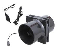 Pjeghbvop Extracteur d'air - Filtre - Canal - Ventilateur extracteur d'air - 12 cm - Canal en ligne avec régulateur de vitesse pour la maison - Vitesse réglable - Inline
