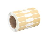 Pjeghbvop Lot de 500 étiquettes autocollantes pour bijoux en papier kraft, boucles d'oreilles, autocollants d'identification, indéchirables, étiquettes en forme d'haltère, étiquettes d'identification