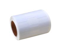 Pjeghbvop Lot de 500 étiquettes autocollantes pour bijoux en papier kraft, boucles d'oreilles, autocollants d'identification, indéchirables, étiquettes en forme d'haltère, étiquettes d'identification