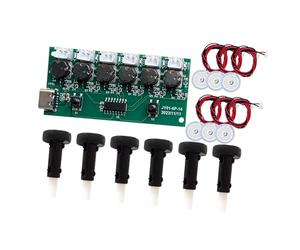 Pjeghbvop Module humidificateur à ultrasons à 6 buses avec connecteur de | Carte de commande efficace de 9 W, construction en métal, amélioration de l'humidité dans les maisons, la ferme