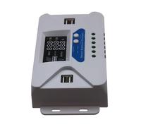 Pjeghbvop Régulateur solaire MPPT 12 V/24 V 10-60 A écran LCD pour route | Contrôleur de panneau solaire 4 ports USB pour lanterne de rue, prévention multiple, éclairage extérieur, charge de batterie