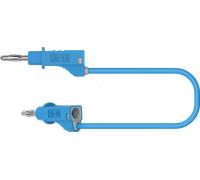 PJP 2112-50BL - Cordon de test, 1,0 mm², 0,5 m, bleu, empilable
