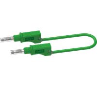 PJP 2217/200GN - Cordon de test avec fiches banane, 2,5 mm², 2 m, vert