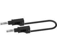 PJP 2217/200SW - Cordon de test avec fiches banane, 2,5 mm², 2 m, noir