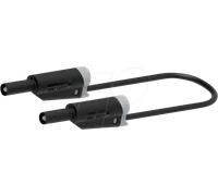 PJP 2710-200N - Cordon de test avec fiches banane, 0,75 mm², 2,0 m, empilable, n
