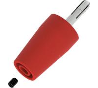 PJP 3300-IEC-R - Prise adaptateur/fiche de transition, 4 mm, rouge