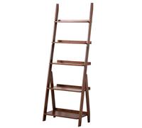 PK6ZKRkAV Bibliothèques 5-Tier Open Narrow Bookcase, Ladder Shelf, Freestanding Display for Home Office, Living Room, Bedroom, Kitchen, Rustic Brown