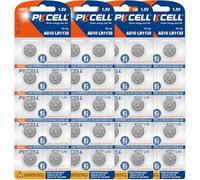 PKCELL LR1130 AG10 Piles Bouton Alcaline - Lot de 40 | Compatible Ampoules LR54, L1131, G10 et G10A pour Livres Sonores Montre & Jouets