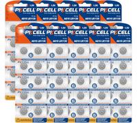 PKCELL LR1130 Piles Bouton Alcalines 1,5 V AG10 - Lot de 100 | pour Livres Audio,Montres,Jouets