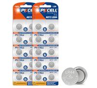 PKCELL LR44 AG13 Piles Bouton Alcaline 1,5V - 20 Pièces