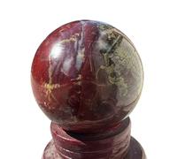 PKNVKZIDK Stone Dragon Bloodstone Crystal Ball Home Decor Stone(300-400g)
