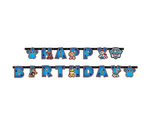 (PKT) Bannière d'anniversaire Paw Patrol pour enfant