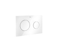 Roca Plaque d'actionnement PL10 One Dual Plastique double pour chasse d'eau Blanc brillant A890189000