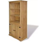 Placard Bibliothèque Pin Mexicain Gamme Corona 80 x 40 x 170 cm[2554]