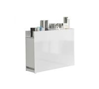 Yamazaki TOWER Étagère à épices, en acier - tiroir coulissant, rangement modulable pour cuisine - 50-93 x 12,5 x 36,7 cm, design japonais, blanc