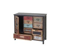 Mendler Placard de pharmacien HWC-A43 Bois Massif de Sapin Style Shabby 90x84x32cm