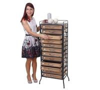 Mendler Placard de pharmacien HWC-A43 Style Shabby 129x55x38cm