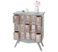Placard De Pharmacien Hwc-A43, Commode, Bois Massif De Sapin, Vintage, Style Shabby 94x73x32cm Multicolore